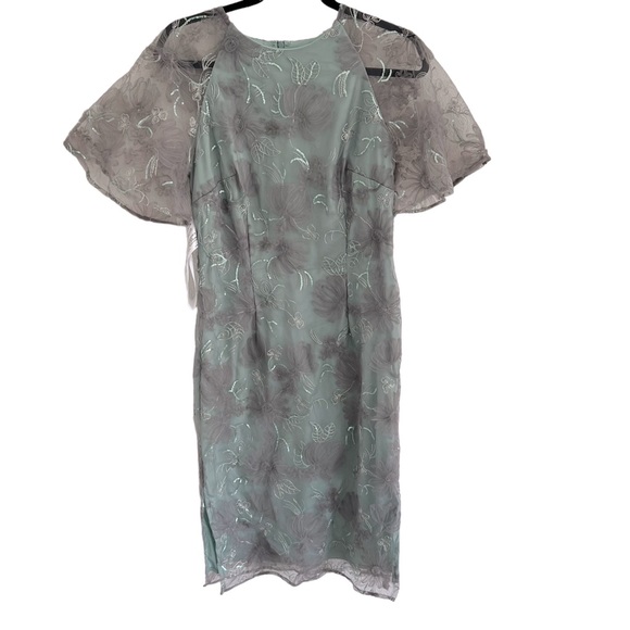 JS COLLECTIONS Remy Flutter Sleeve Cocktail Dress size 6 - Picture 6 of 10